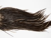 10150 Beaverkill Dry Fly Hackle Rooster Saddle Black Ties Size 10-12