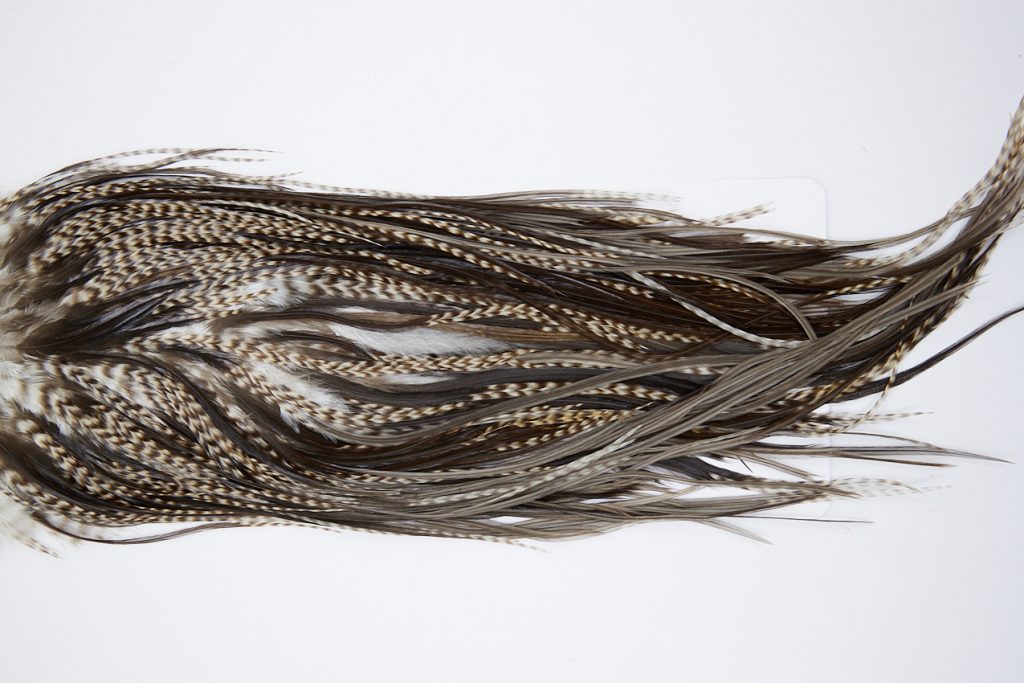 10167 Beaverkill Dry Fly Hackle Rooster Saddle Dun Grizzly Ties Size 10-14