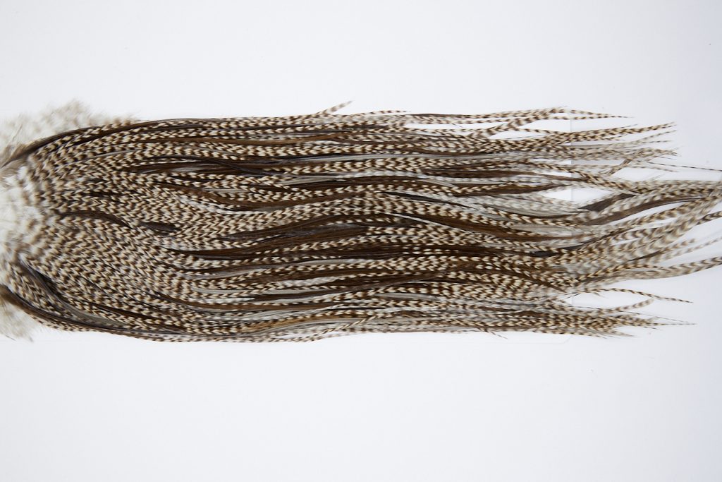 10170 Beaverkill Dry Fly Hackle Rooster Saddle Dun Grizzly Ties Size 12-14