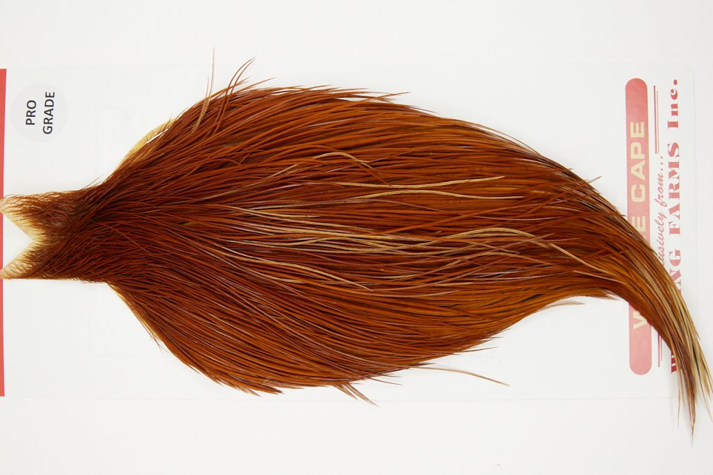 10191 Whiting Dry Fly Hackle Pro Grade Rooster Cape Brown Ties Size 10-22