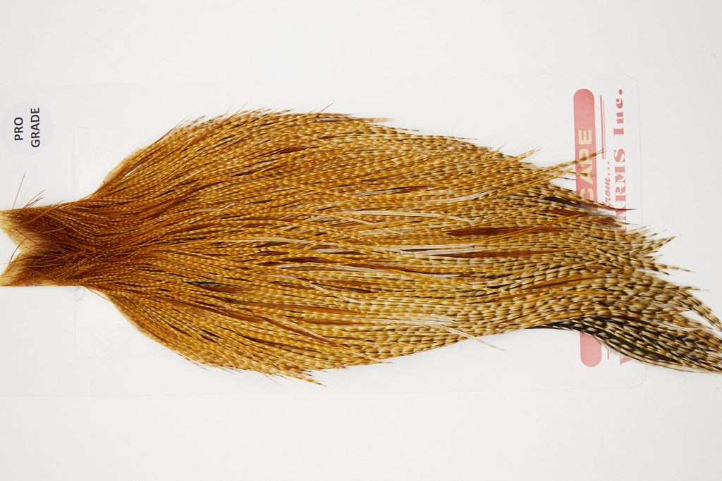 10210 Whiting Dry Fly Hackle Pro Grade Rooster Cape Dark Barred Ginger Ties Size 10-22