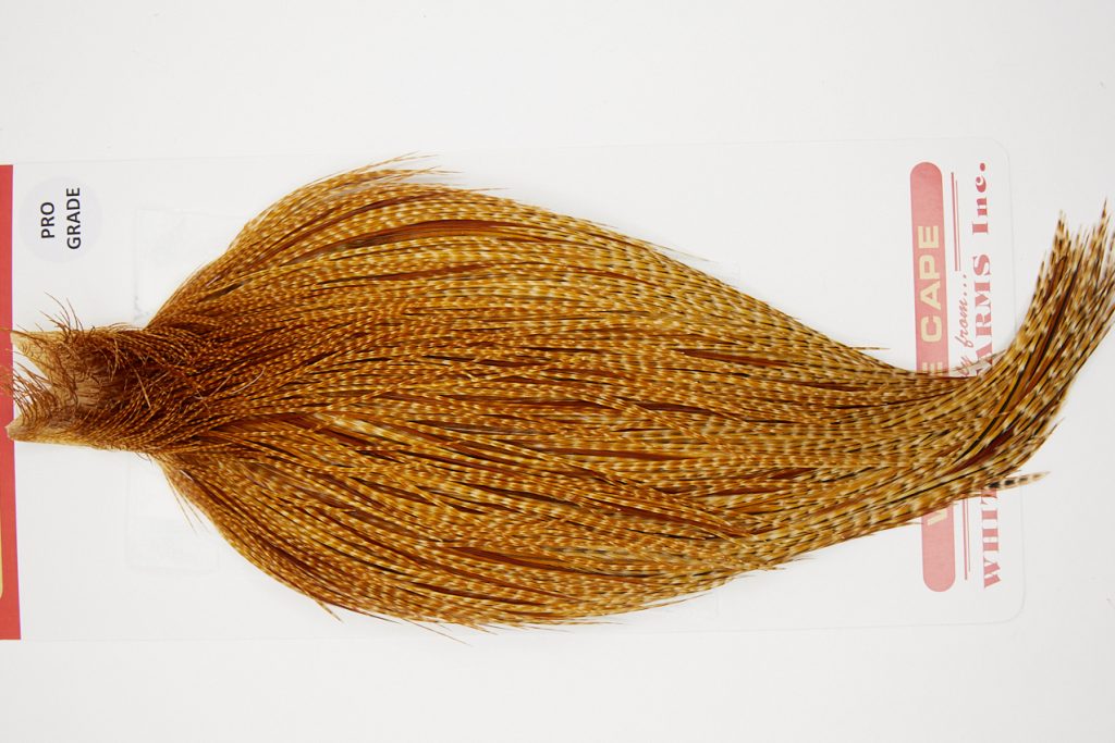 10211 Whiting Dry Fly Hackle Pro Grade Rooster Cape Dark Barred Ginger Ties Size 10-22