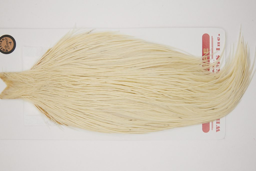 10237 Whiting Dry Fly Hackle Bronze Grade Rooster Cape White Ties Size 8-22