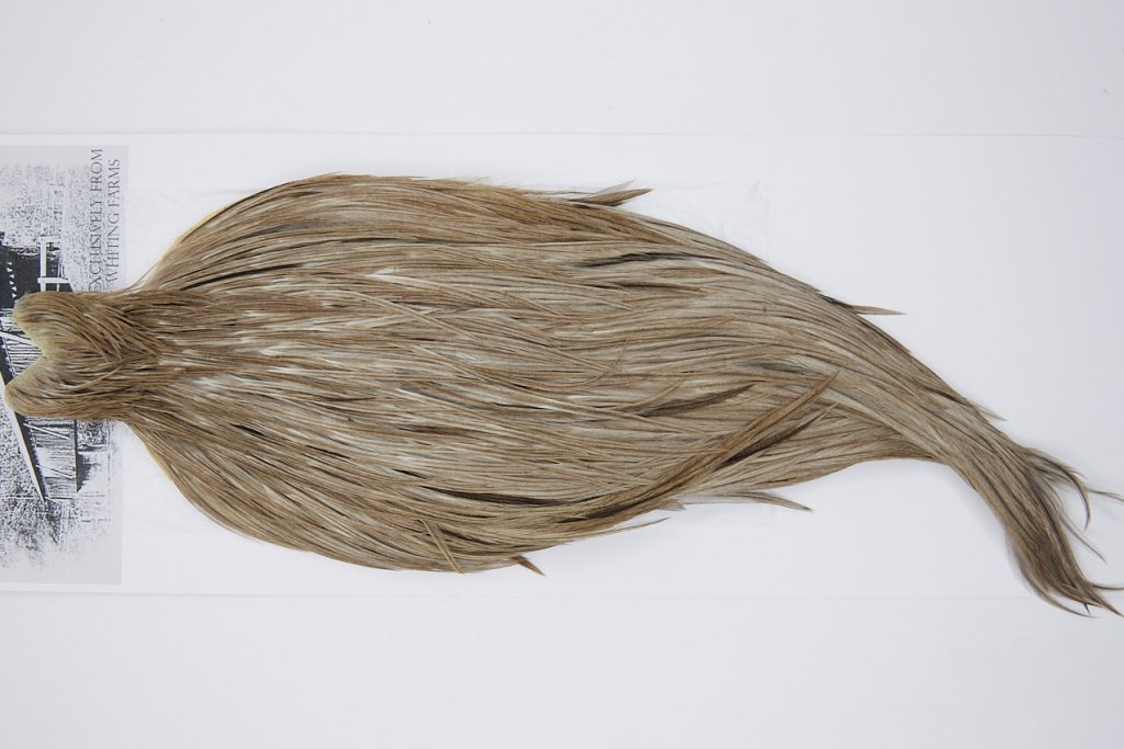 10273 Beaverkill Dry Fly Hackle Rooster Cape Medium Grey Dun Ties Size 6-18