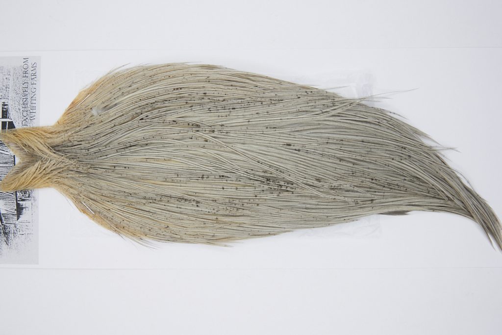 10275 Beaverkill Dry Fly Hackle Rooster Cape Light Grey Dun Ties Size 8-18