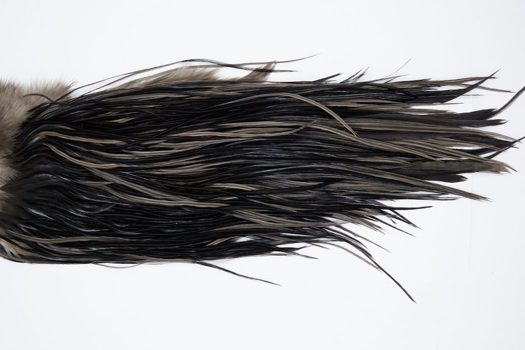 10288 Beaverkill Dry Fly Hackle Rooster Saddle Black Ties Size 10-14