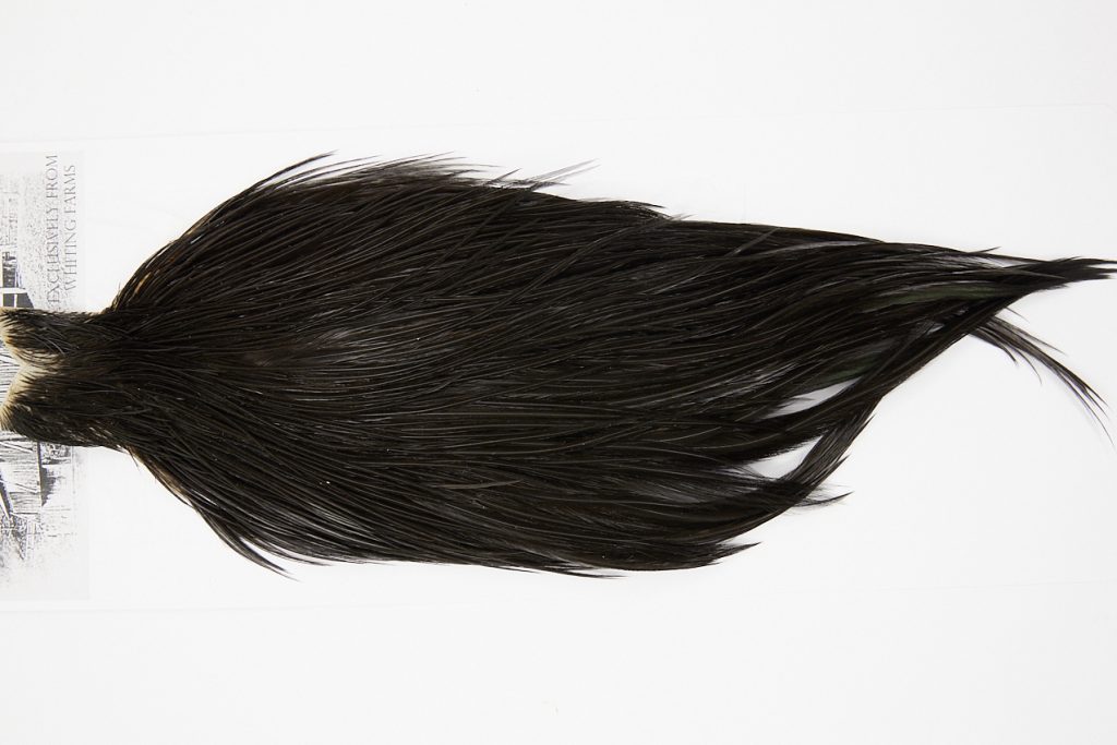 4967 Beaverkill Dry Fly Hackle Rooster Cape Black Ties Size 8-18