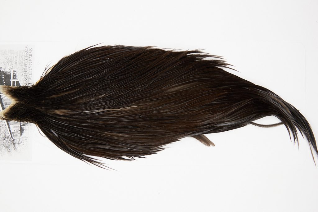 4968 Beaverkill Dry Fly Hackle Rooster Cape Black Ties Size 10-20