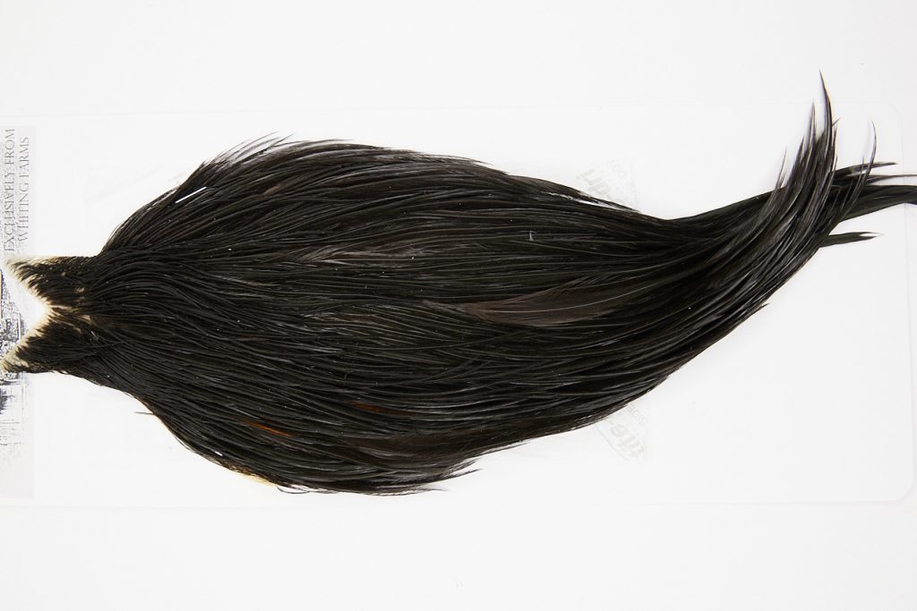 4969 Beaverkill Dry Fly Hackle Rooster Cape Black Ties Size 10-18
