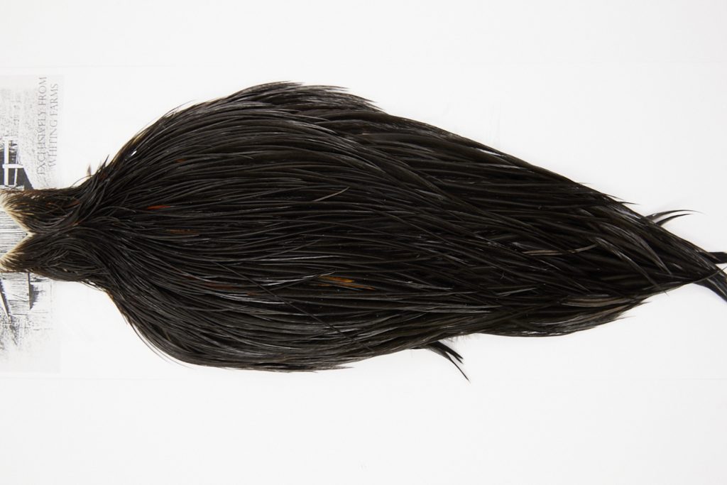 4971 Beaverkill Dry Fly Hackle Rooster Cape Black Ties Size 10-22