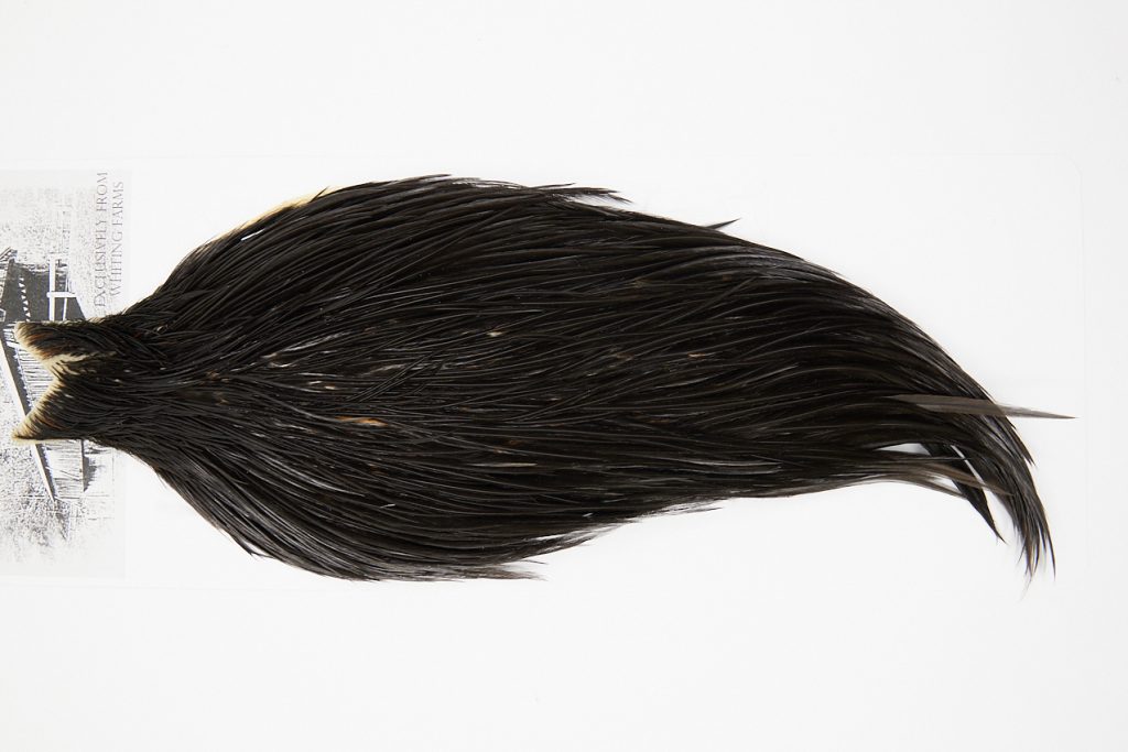 4974 Beaverkill Dry Fly Hackle Rooster Cape Black Ties Size 10-22