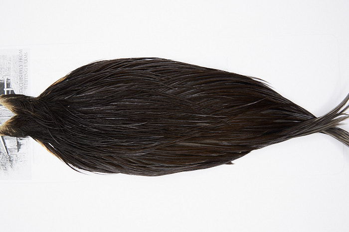 4993 Beaverkill Dry Fly Hackle Rooster Cape Dark Brown Dun Ties Size 10-22