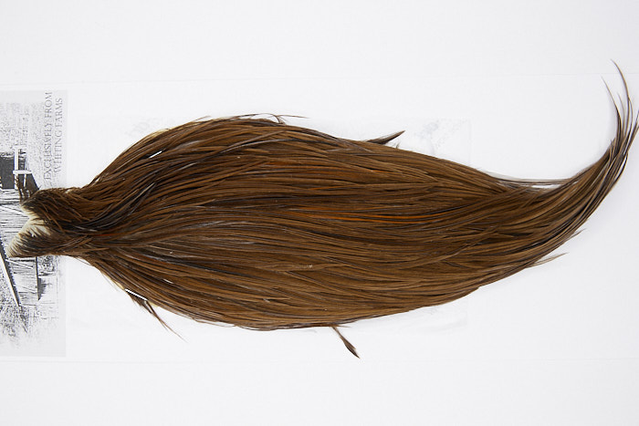 4996 Beaverkill Dry Fly Hackle Rooster Cape Dark Brown Dun Ties Size 6-20