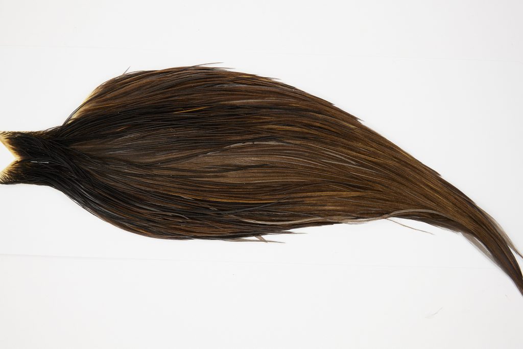 10308 JimsFlyCo Dry Fly Hackle Grade 2 Rooster Cape Brown Dun Ties Size 10-20