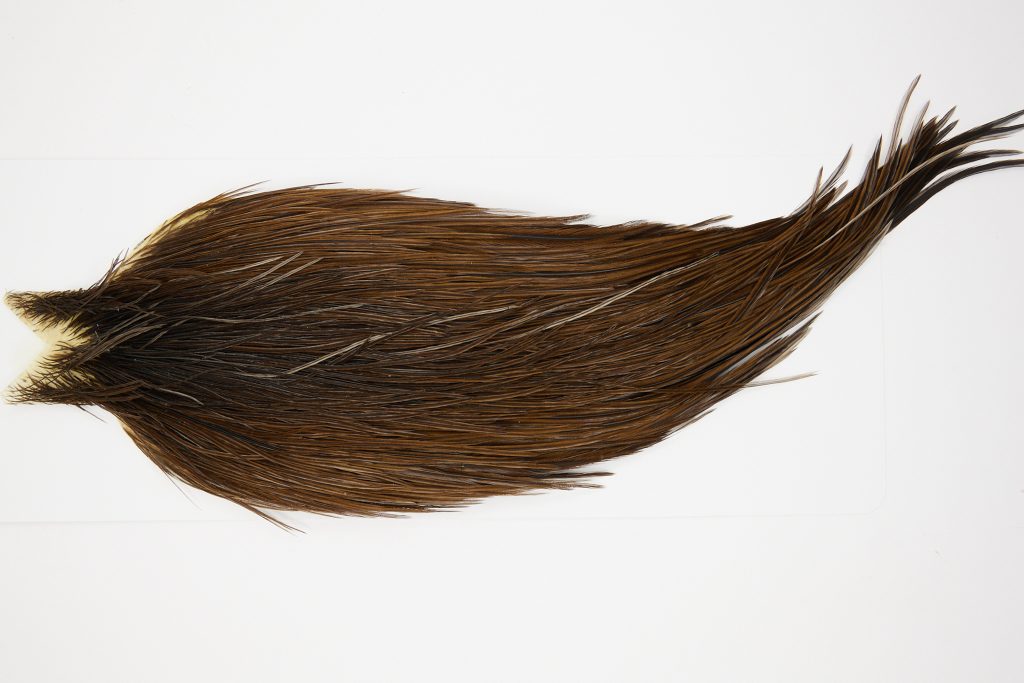 10311 JimsFlyCo Dry Fly Hackle Grade 2 Rooster Cape Brown Dun Ties Size 10-20