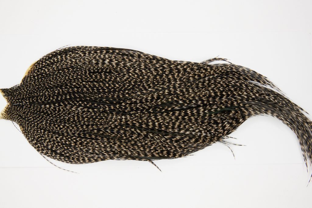 10315 JimsFlyCo Dry Fly Hackle Grade 2 Rooster Cape Grizzly Variant Ties Size 10-20