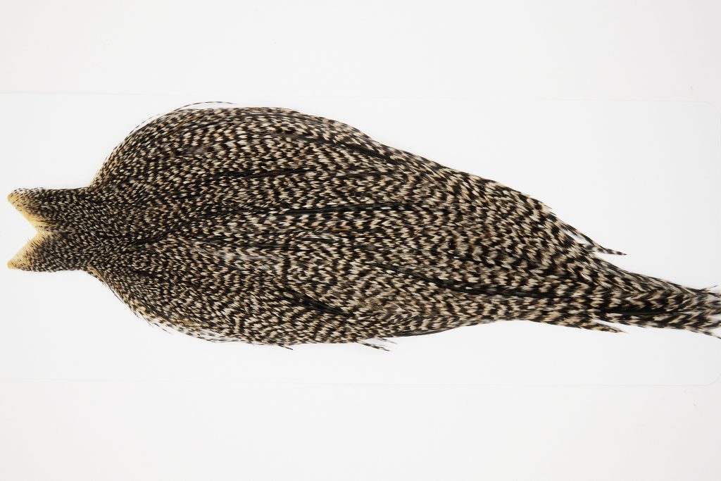 10318 JimsFlyCo Dry Fly Hackle Grade 2 Rooster Cape Grizzly Variant Ties Size 10-18