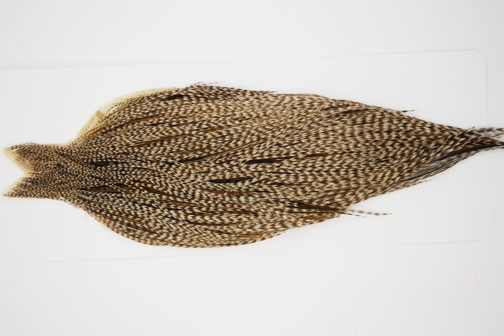 10325 JimsFlyCo Dry Fly Hackle Grade 2 Rooster Cape Grizzly Dun Variant Ties Size 10-20