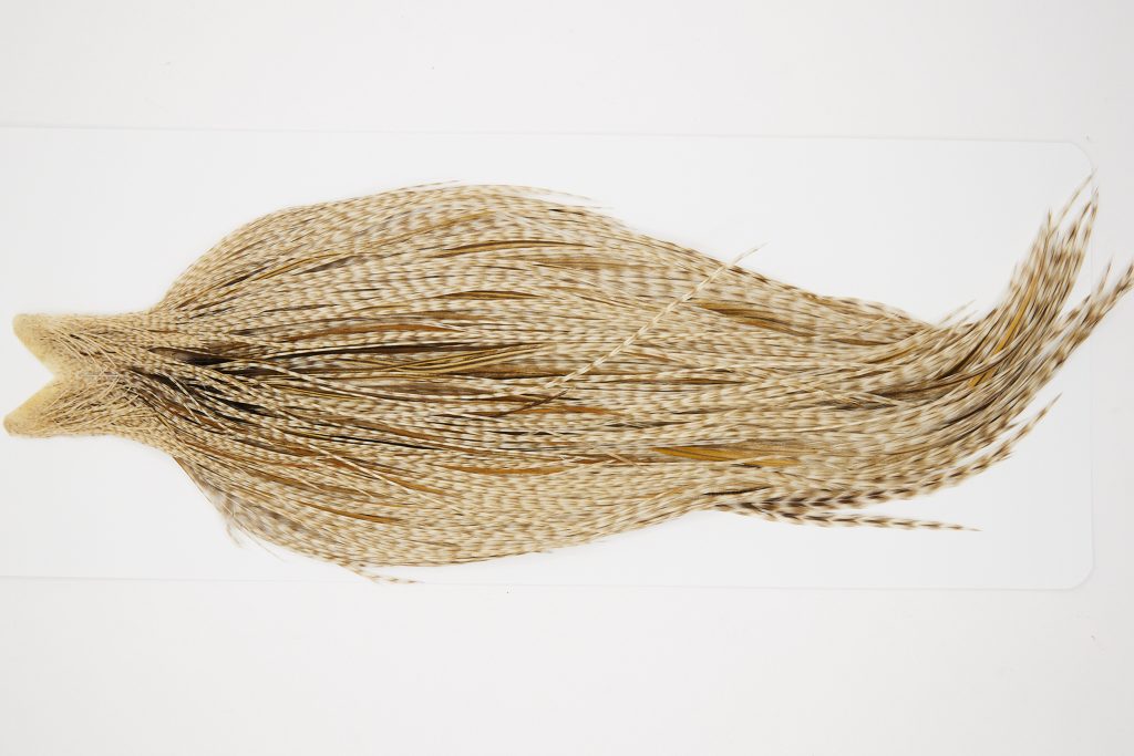 10327 JimsFlyCo Dry Fly Hackle Grade 2 Rooster Cape Grizzly Dun Variant Ties Size 10-20