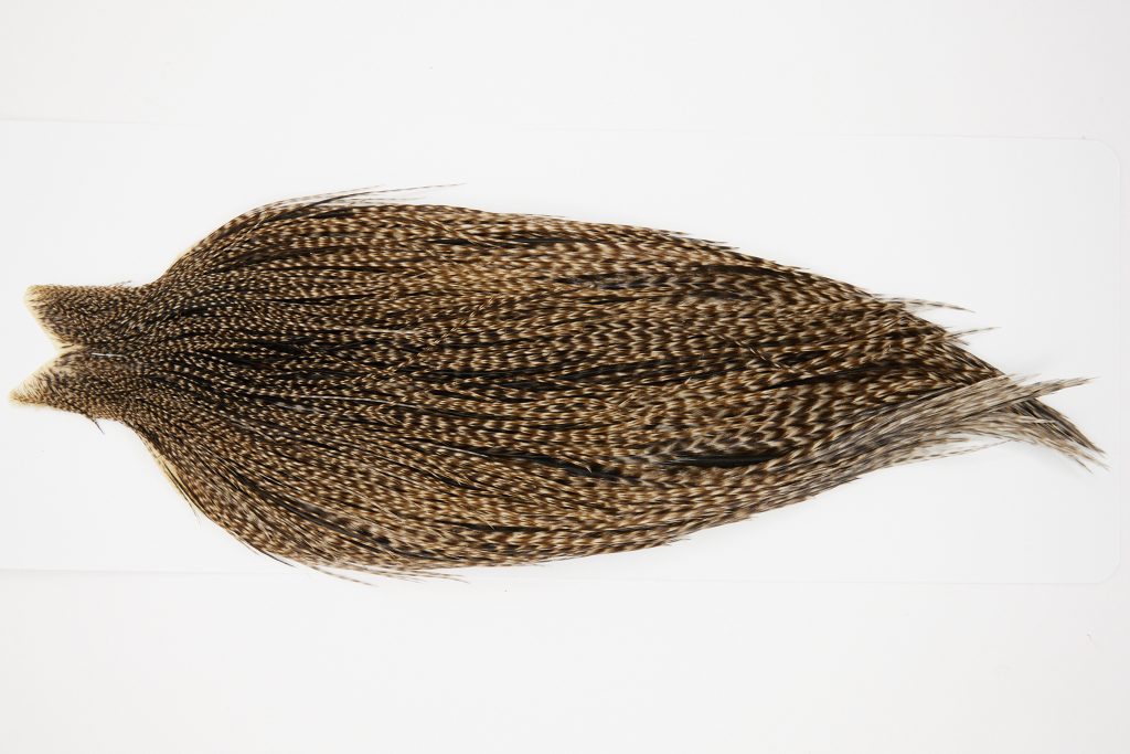 10328 JimsFlyCo Dry Fly Hackle Grade 2 Rooster Cape Grizzly Dun Variant Ties Size 12-24