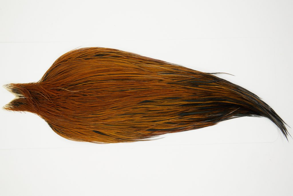 10332 JimsFlyCo Dry Fly Hackle Grade 2 Rooster Cape Furnace Ties Size 10-22