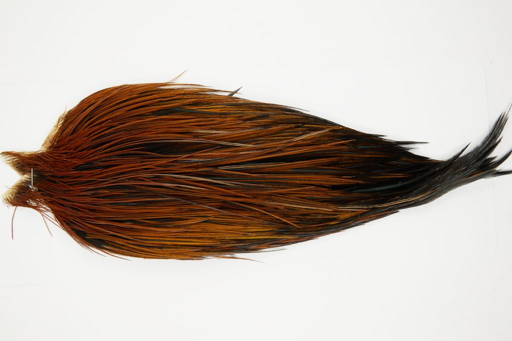 10333 JimsFlyCo Dry Fly Hackle Grade 2 Rooster Cape Furnace Ties Size 10-20
