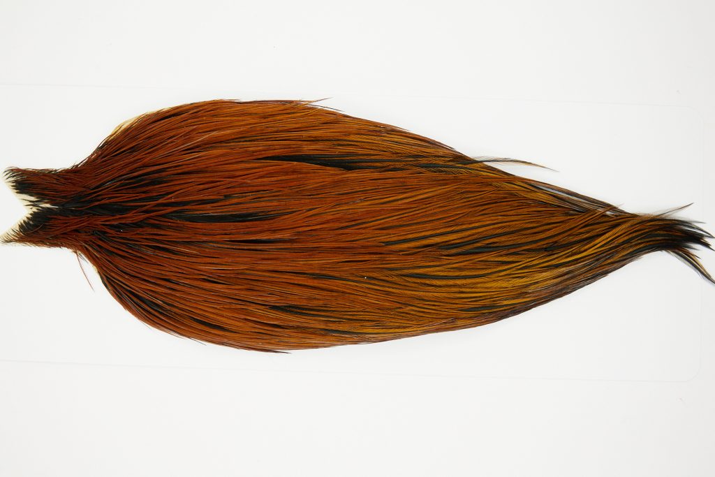 10334 JimsFlyCo Dry Fly Hackle Grade 2 Rooster Cape Furnace Ties Size 10-22