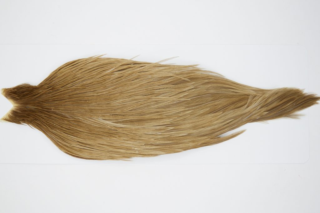 10339 JimsFlyCo Dry Fly Hackle Grade 2 Rooster Cape Medium Dun Ties Size 8-20