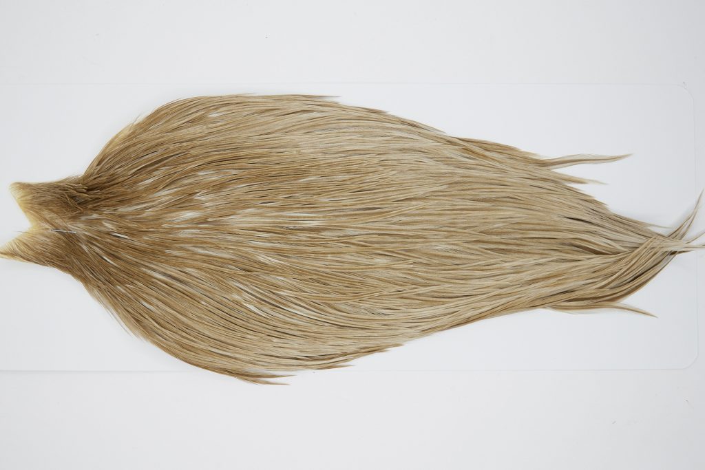 10340 JimsFlyCo Dry Fly Hackle Grade 2 Rooster Cape Medium Dun Ties Size 8-18