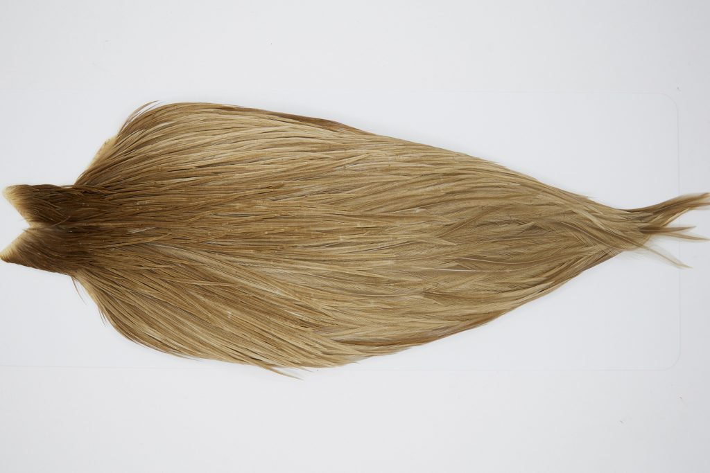 10345 JimsFlyCo Dry Fly Hackle Grade 2 Rooster Cape Medium Dun Ties Size 8-20