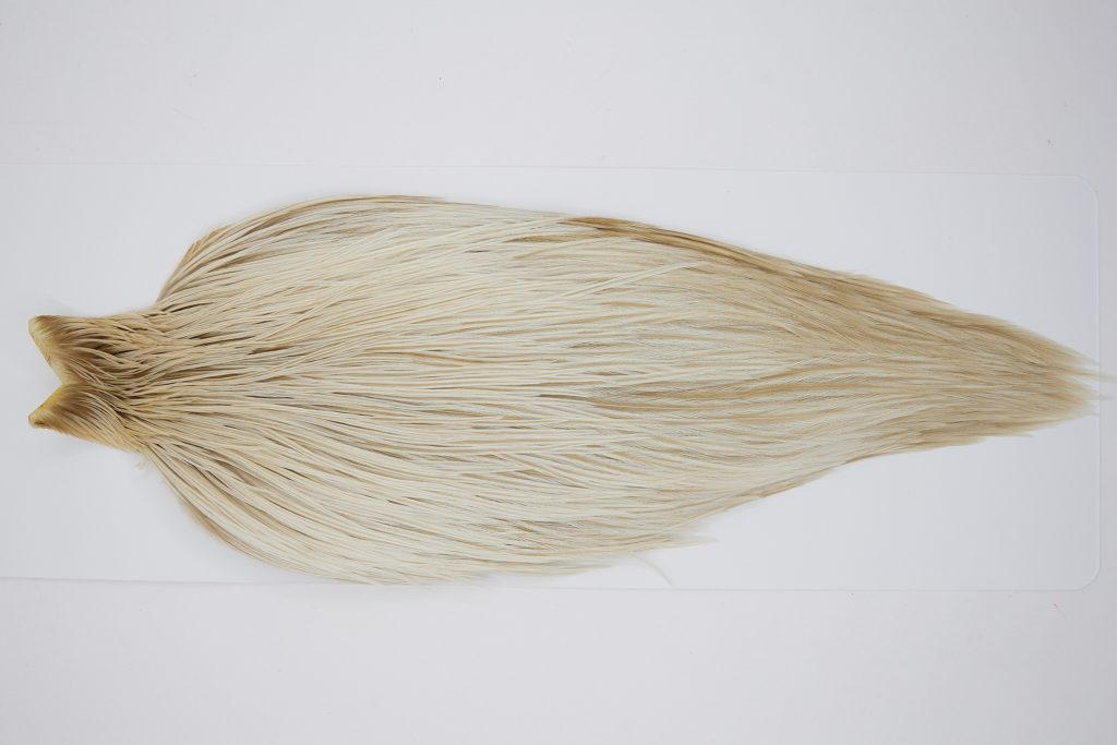 10362 JimsFlyCo Dry Fly Hackle Grade 2 Rooster Saddle Light Dun Ties Size 8-20