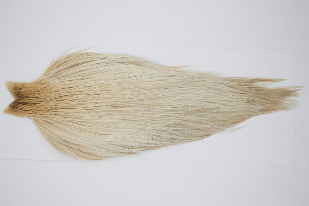10363 JimsFlyCo Dry Fly Hackle Grade 2 Rooster Saddle Light Dun Ties Size 6-20