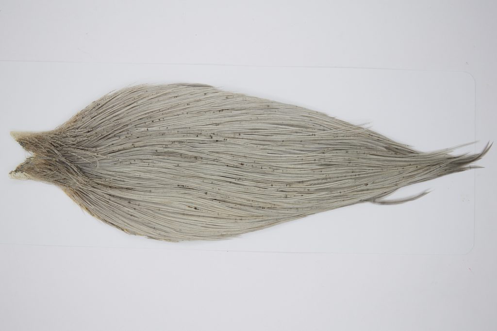 10365 JimsFlyCo Dry Fly Hackle Grade 2 Rooster Saddle Light Dun Ties Size 10-22