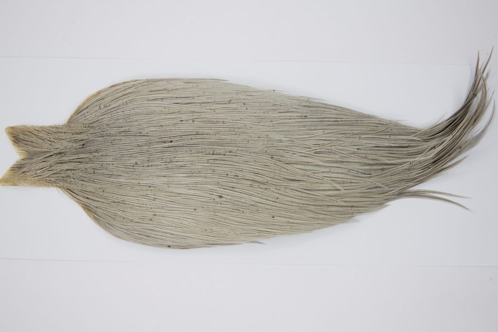 10367 JimsFlyCo Dry Fly Hackle Grade 2 Rooster Saddle Light Dun Ties Size 8-20