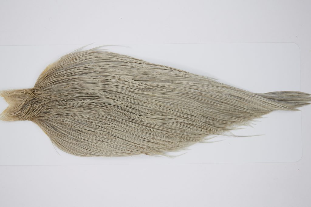 10369 JimsFlyCo Dry Fly Hackle Grade 2 Rooster Saddle Light Dun Ties Size 10-18