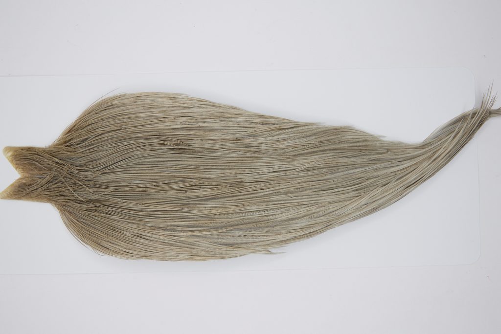 10370 JimsFlyCo Dry Fly Hackle Grade 2 Rooster Saddle Light Dun Ties Size 10-20