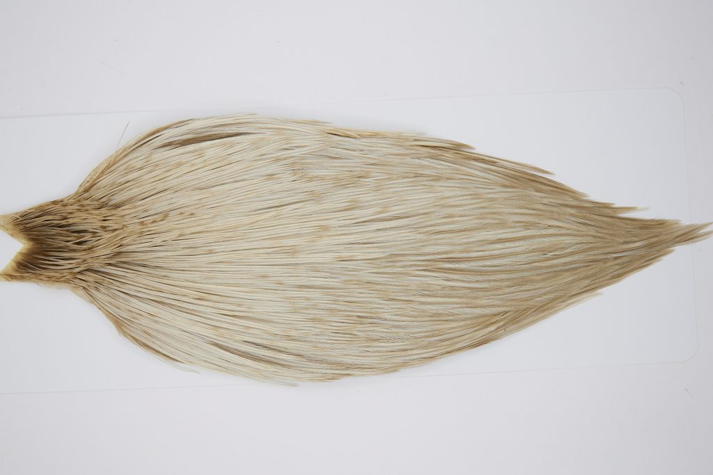 10371 JimsFlyCo Dry Fly Hackle Grade 2 Rooster Saddle Light Dun Ties Size 8-20