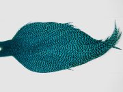 10401 JimsFlyCo Dry Fly Hackle Grade 2 Rooster Cape Grizzly Kingfisher Blue Ties Size 10-20