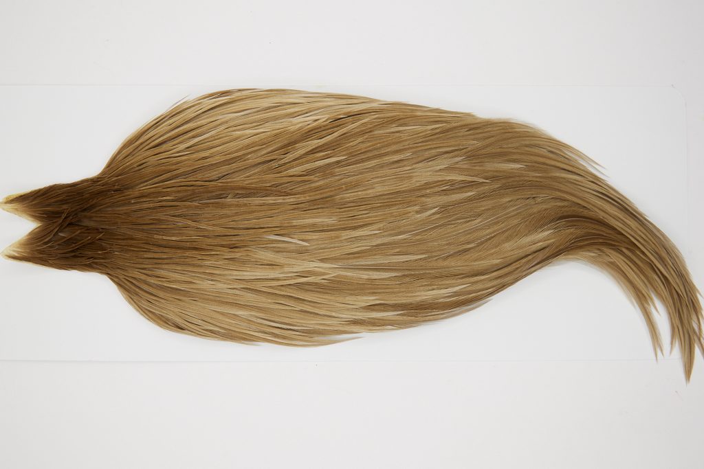 10411 JimsFlyCo Dry Fly Hackle Grade 1 Rooster Cape Medium Dun Ties Size 8-20