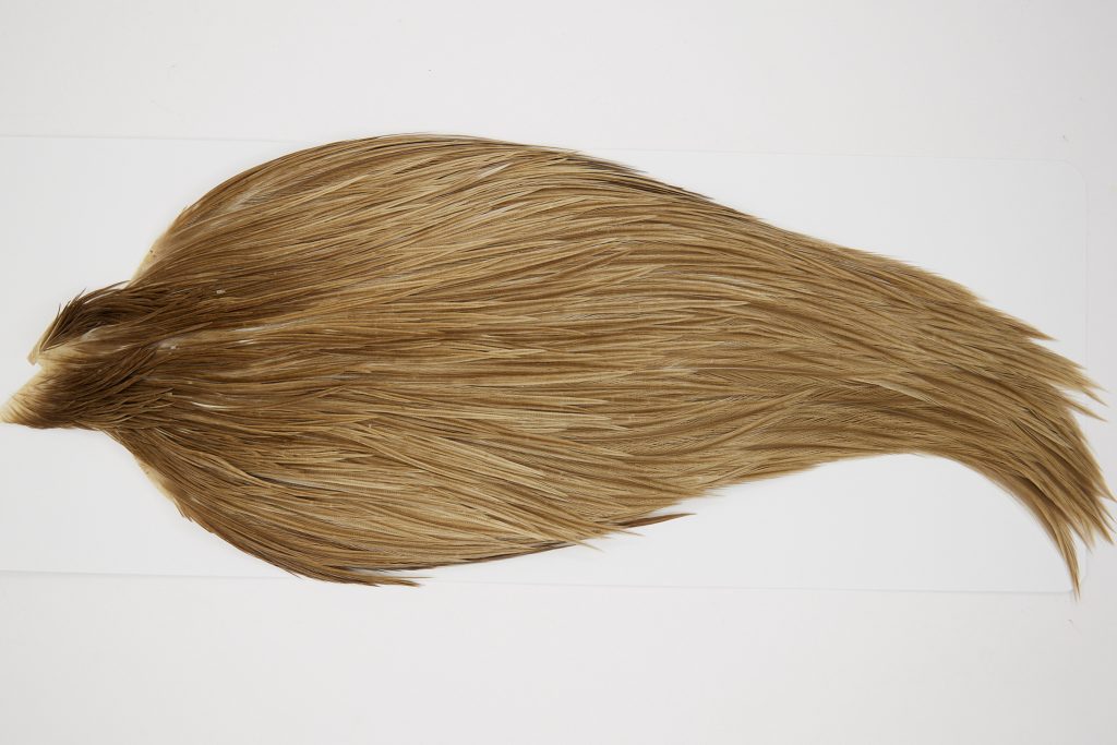 10419 JimsFlyCo Dry Fly Hackle Grade 1 Rooster Cape Medium Dun Ties Size 8-18