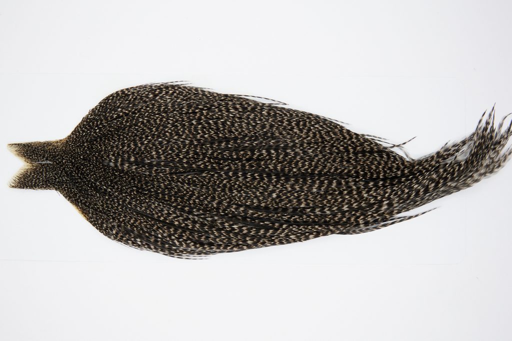 10429 JimsFlyCo Dry Fly Hackle Grade 1 Rooster Cape Grizzly Variant Ties Size 10-24