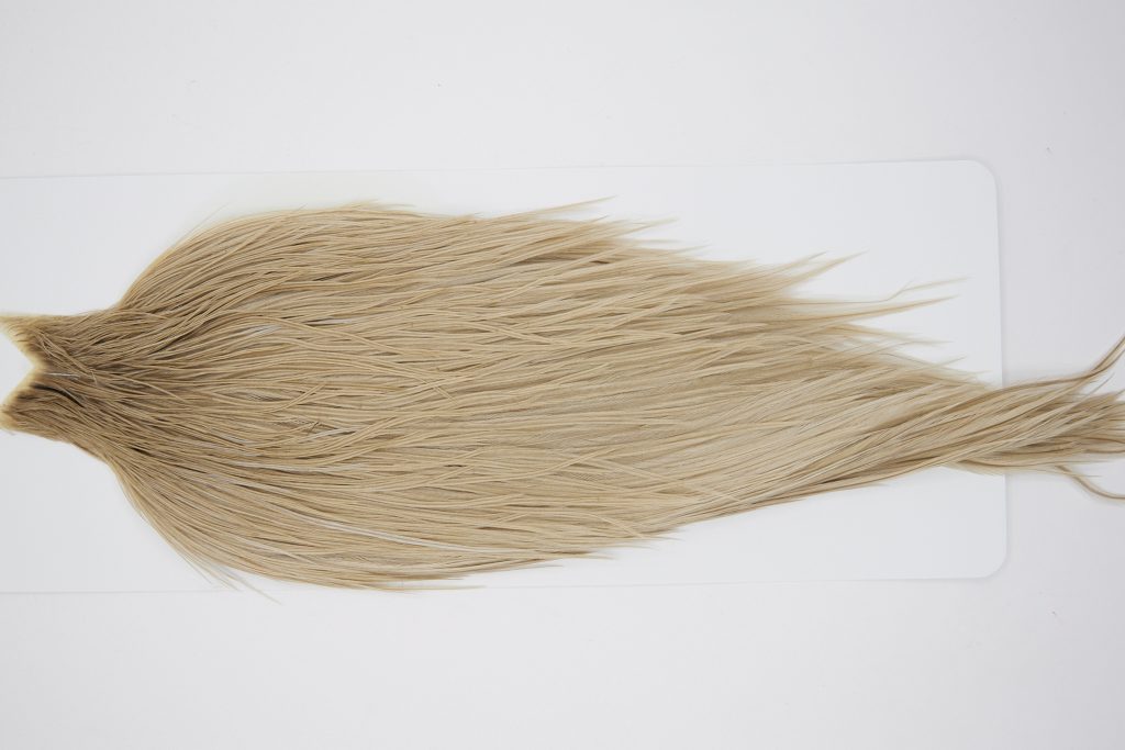 10439 JimsFlyCo Dry Fly Hackle Grade 1 Rooster Cape Light Dun Ties Size 8-24