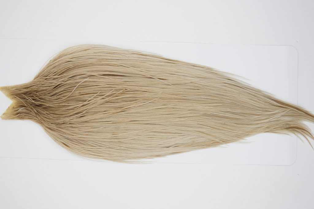 10443 JimsFlyCo Dry Fly Hackle Grade 1 Rooster Cape Light Dun Ties Size 10-24