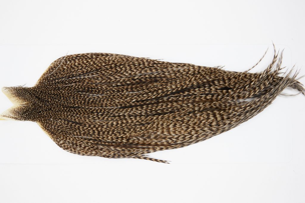 10459 JimsFlyCo Dry Fly Hackle Grade 1 Rooster Cape Grizzly Variant Ties Size 10-22