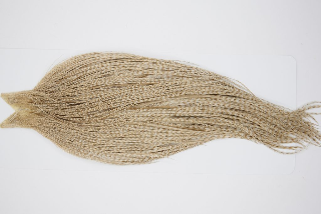 10467 JimsFlyCo Dry Fly Hackle Grade 1 Rooster Cape Grizzly Dun Variant Ties Size 12-22