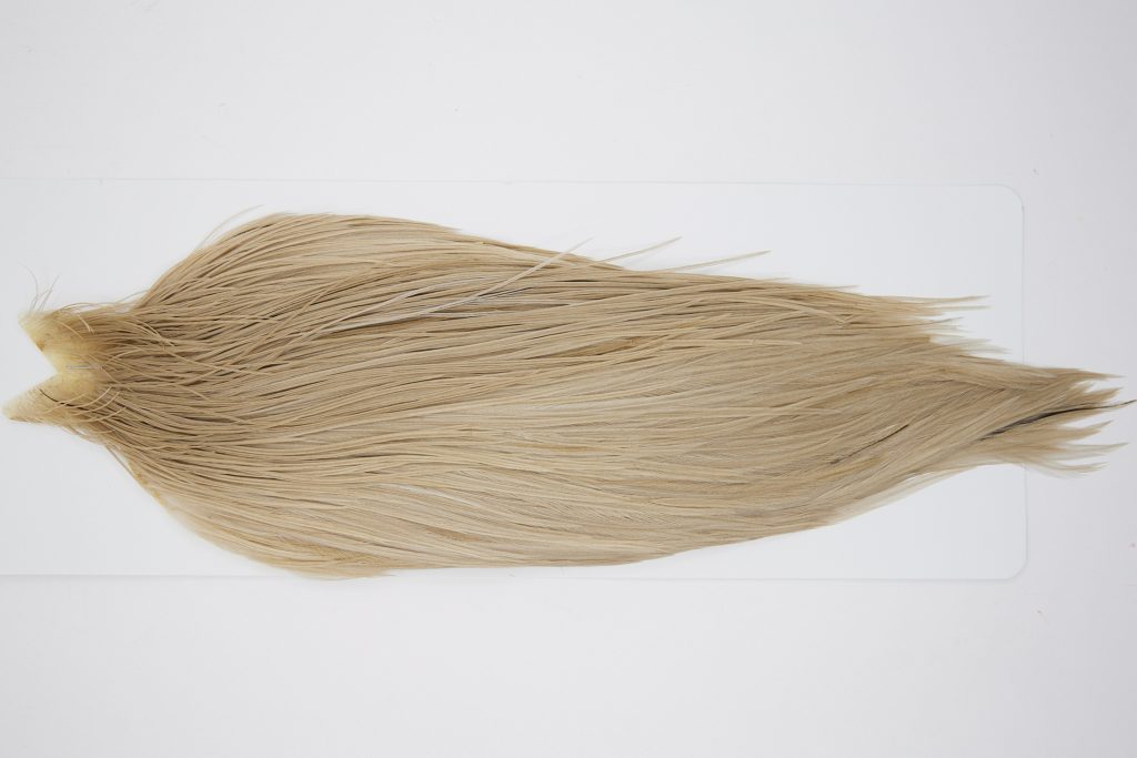 10498 JimsFlyCo Dry Fly Hackle Rhodium Rooster Cape Light Dun Ties Size 8-22