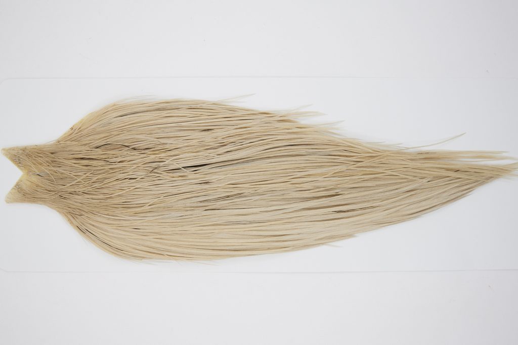 10499 JimsFlyCo Dry Fly Hackle Rhodium Rooster Cape Light Dun Ties Size 12-22