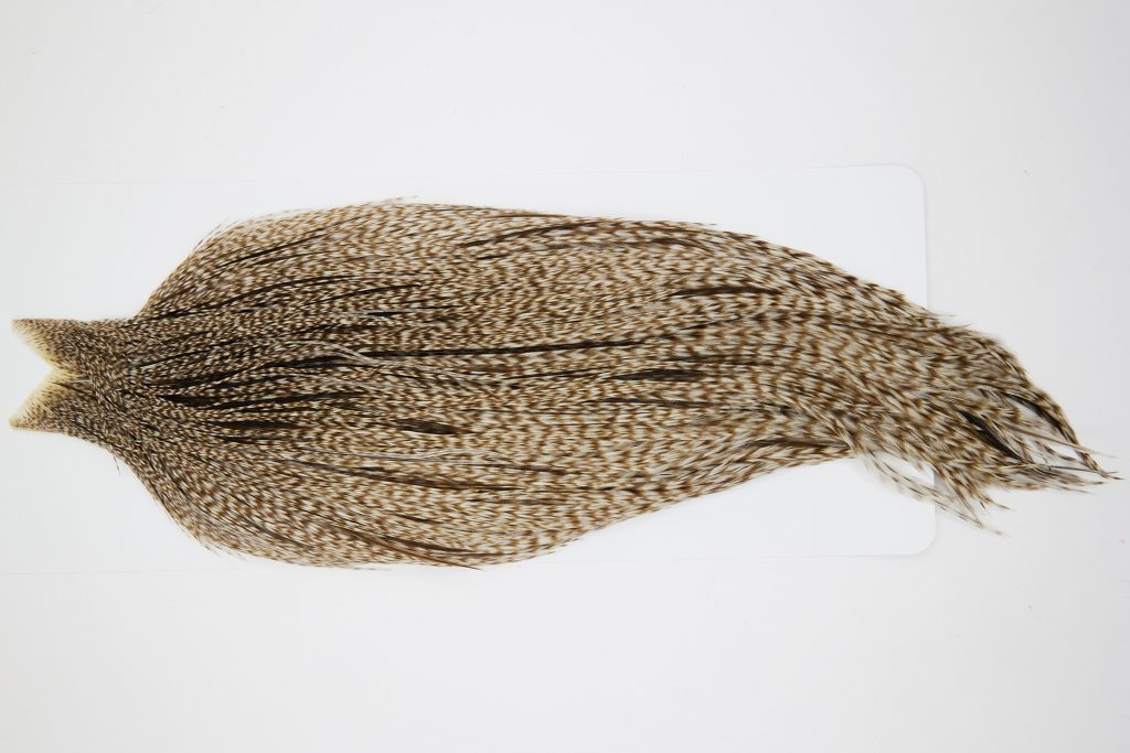 10509 JimsFlyCo Dry Fly Hackle Rhodium Rooster Cape Grizzly Dun Variant Ties Size 10-24