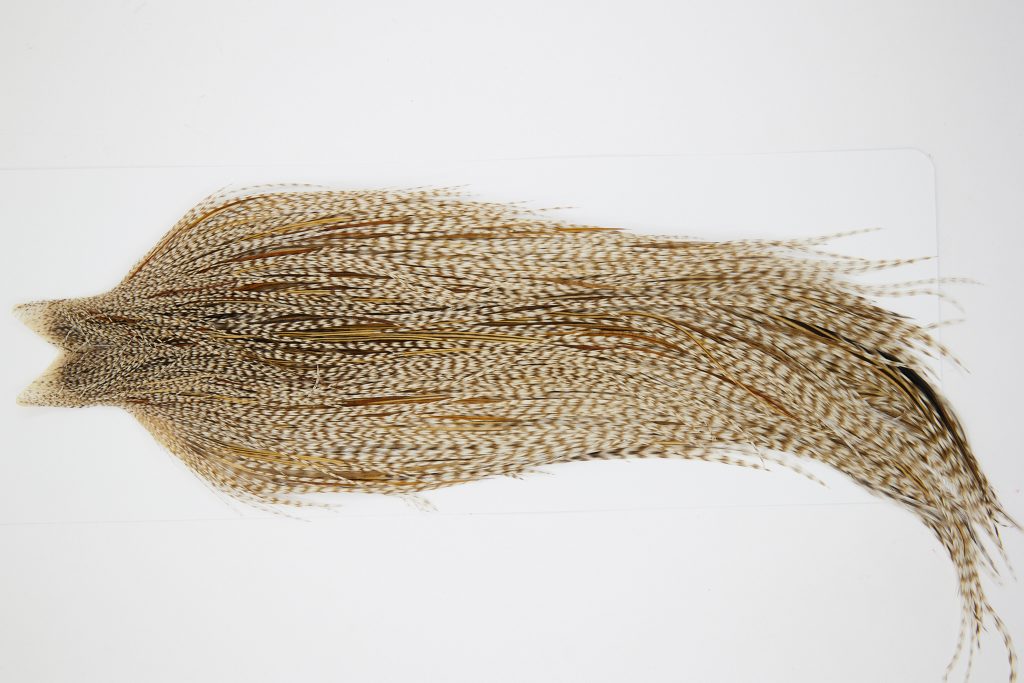 10514 JimsFlyCo Dry Fly Hackle Rhodium Rooster Cape Grizzly Dun Variant Ties Size 10-26