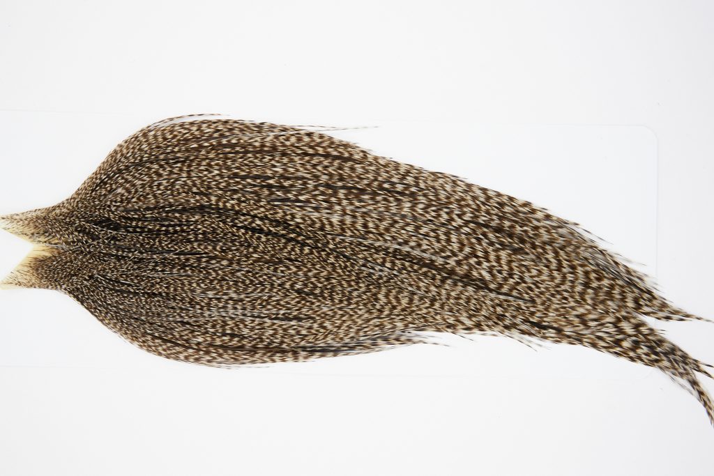 10516 JimsFlyCo Dry Fly Hackle Rhodium Rooster Cape Grizzly Dun Variant Ties Size 8-20